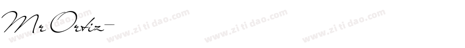Mr Ortiz字体转换